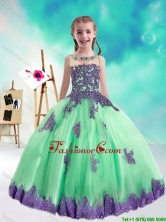 Sweet Multi Color Little Girl Pageant Dresses with Appliques and Beading PAG196-2FOR