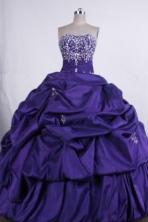 Beautiful Ball gown Sweetheart Floor-Length Blue Quinceanera Dresses Style FA-Y-14