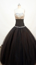 Cheap Ball gown Strapless Floor-length Quinceanera Dresses Style FA-W-231