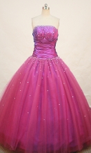 Cute Ball gown Strapless Floor-length Quinceanera Dresses Style FA-W-216