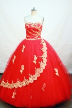 Elegant Ball gown Strapless Floor-length Quinceanera Dresses Style FA-W-235