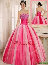 Hot Sale Multi Color Strapless Lace Up Quincanera Dresses  ZY511AFOR