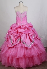 Luxurious Ball gown Sweetheart-neck Floor-length Quinceanera Dresses Style FA-W-r63