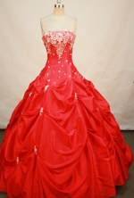 Popular Ball gown Strapless Floor-length Quinceanera Dresses Style FA-W-260