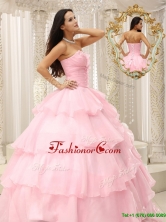 Popular Beading and Ruffles Baby Pink Quinceanera Dresses  MLXN911415AFOR