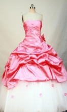 Pretty Ball gown Strapless Floor-length Quinceanera Dresses Style FA-W-245