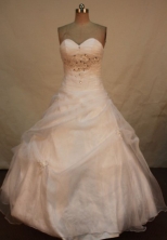 Simple Ball Gown SweetheartFloor-length Quinceanera Dresses Appliques with Beading Style FA-Z-0246