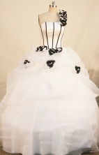 Wonderful Ball gown One shoulder Floor-length Quinceanera Dresses Style FA-W-279