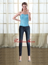  Cute Strapless Detachable Baby Blue Corset PDZY690TZDFOR