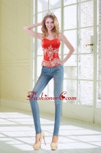 2015 Best Sweetheart Coral Red Corset With Appliques XFNAOA38TZCFOR