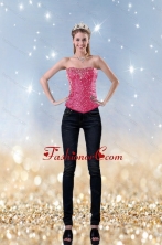 2015 Girls Fashionable Pink Sweetheart Corset With Beading XFNAOA31TZCFOR