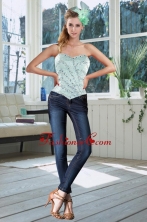 Beautiful Apple Green Sweetheart Corset with Beading XFNAOA02TZCFOR