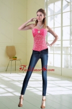 Perfect Pink Beautiful Beaded Sweetheart  Corset for 2015 XFNAO5884TZCFOR