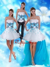 2015 Strapless Detachable Prom Skirts with Appliques and Beading TXFD09030137TZB1FOR