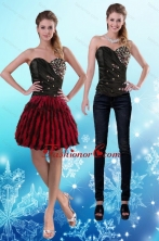 2015  Sweetheart Multi Color Detachable Prom Skirts with Beading and Ruffles XFNAO787TZB1FOR