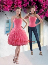 Detachable 2015 Strapless Watermelon Prom Skirts with Beading and Ruffles XFNAO744TZB1FOR