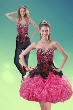 Detachable 2015 Sweetheart Multi Color Prom Skirts with Ruffles and Beading XFNAOA16TZB1FOR