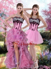 Detachable Embroidery 2015 Knee Length Prom QDZY028TZB1FOR in Multi Color QDZY028TZB1FOR