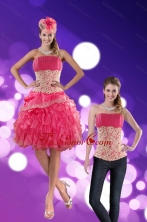 Detachable Strapless 2015 Prom Skirts with Appliques and Ruffles XFNAO501TZB1FOR