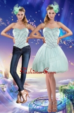 Detachable Sweetheart Beading 2015 Prom Skirts in Apple Green XFNAOA02TZB1FOR