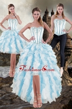 Detachable Sweetheart 2015 Prom Skirts with Appliques and Ruffles XFNAO056TZB1FOR