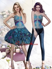 2015 Detachable Appliques and Pick Ups Multi Color Prom Dresses SJQDDT26004FOR 