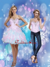 2015 Detachable Beading and Ruffles Sweetheart Prom Dresses in Multi Color SJQDDT10004FOR