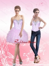 2015 Detachable Sweetheart Short Prom Dresses with Beading and Ruffles SJQDDT8004FOR 