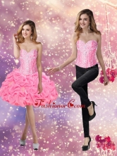 Artistic 2015 Ball Gown Knee Length Beaded Prom Dress SJQDDT61004FOR