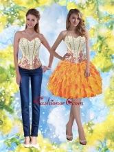 Cheap Sweetheart Prom Dresses with Beading and Ruffles for 2015 SJQDDT38004FOR