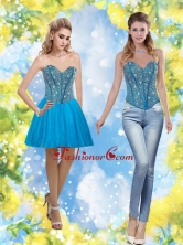 Detachable 2015 Sweetheart Short Prom Dress with Beading QDDTA70004FOR