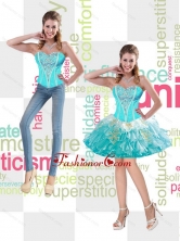Romantic Sweetheart 2015 Prom Dresses with Appliques and Beading SJQDDT49004FOR