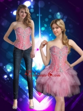 Short Sweetheart Discount Prom Dresses with Beading for Cocktail SJQDDT77004FOR