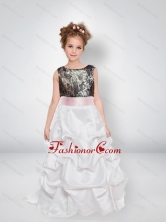 Sweet A Line Scoop Camo Flower Girl Dresses with Bowknot CMLD001FOR