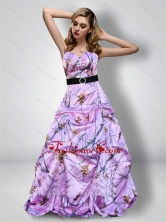 Romantic Sweetheart Camo Prom Dresses with Sash for 2015 CMPD060FOR