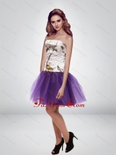 The Super Hot Mini Length Strapless Camo Prom Dresses in Multi Color CMPD065FOR