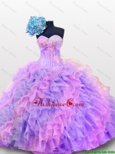 2015 Fall Luxurious Quinceanera Dresses with Sequins and Ruffles SWQD012-3FOR