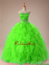 2015 Fall Perfect Sweetheart Quinceanera Dresses with Beading and Ruffles SWQD009-5FOR