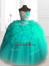 2016 Lovely Beading Sweet 16 Dresses with Hand Made FlowersSWQD065-1FOR