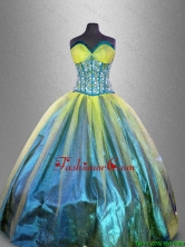 Elegant Sweetheart Multi Color Quinceanera Dresses with Beading  SWQD041-1FOR