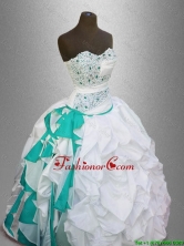Elegant Sweetheart Quinceanera Gowns with Beading and Pick Ups SWQD042-1FOR