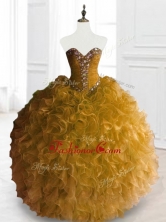 Exclusive Ball Gown Sweet 16 Dresses with Beading and RufflesSWQD066-1FOR
