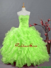Gorgeous Sweetheart Quinceanera Dresses in Spring Green for 2016 Summer SWQD002-5FOR