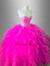 In Stock Ball Gown Ruffles Sweet 16 Gowns with Beading SWQD036-2FOR