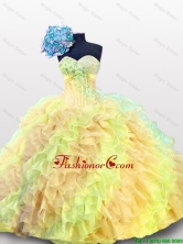 Luxurious 2016 Fall Multi Color Beading Quinceanera Dresses with Sweetheart SWQD012-7FOR