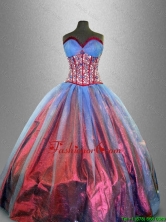 Perfect Sweetheart Quinceanera Gowns with Beading and Ruffles SWQD041-3FOR