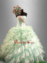 Pretty 2016 Strapless Quinceanera Dresses with Beading and Ruffles SWQD030FOR