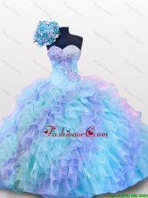 Top Seller Beading and Sequins Sweetheart Quinceanera Dresses for 2015 Fall SWQD012FOR