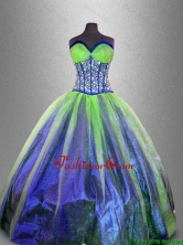 2016 Popular Ball Gown Sweet 16 Gowns with Beading and Ruffles SWQD041-4FOR