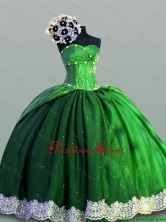 Beautiful Laced Sweetheart Green Quinceanera Dresses for 2015 Summer SWQD004-2FOR